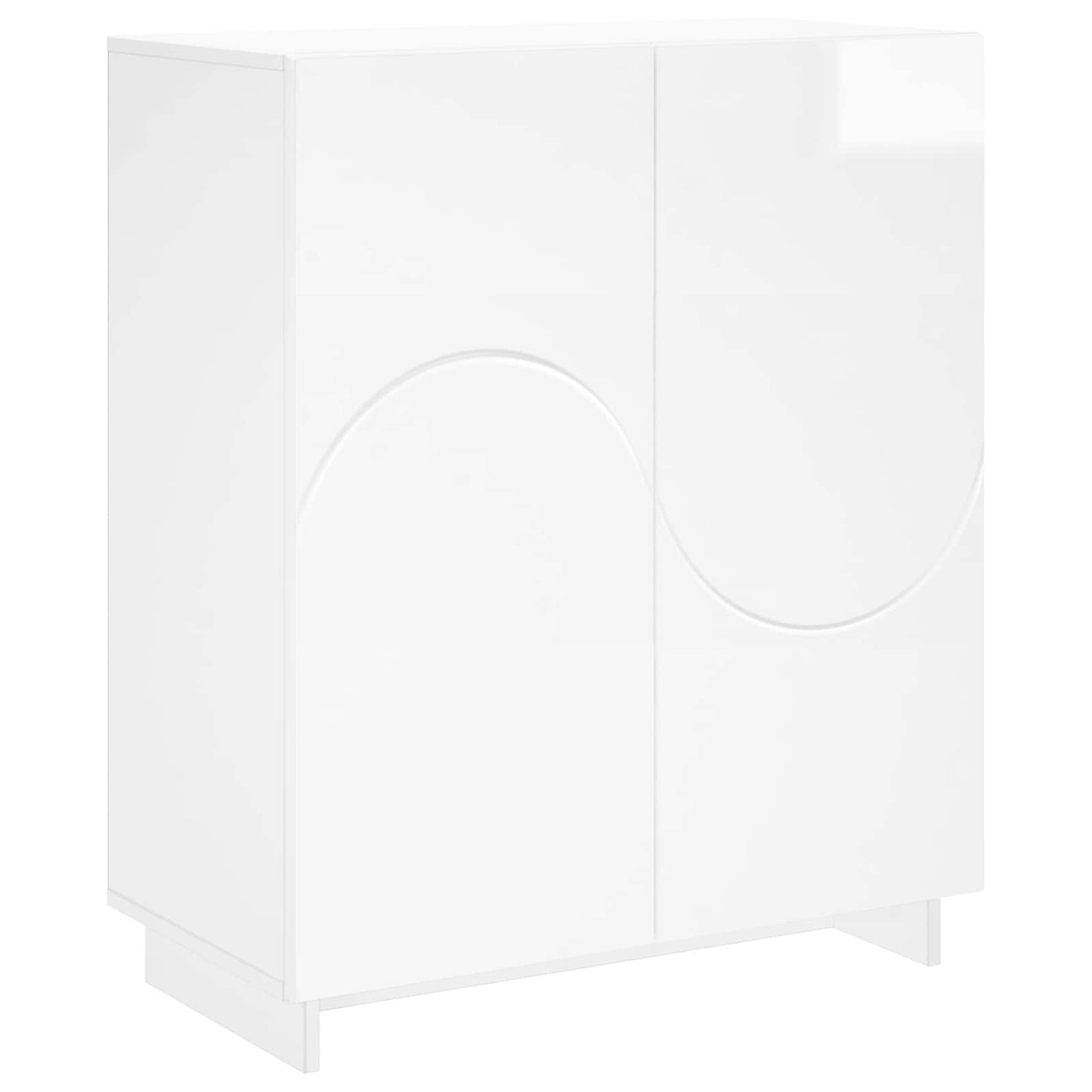 Skoskab 73 x 38 x 87,5 cm Konstrueret træ Hvid højglans