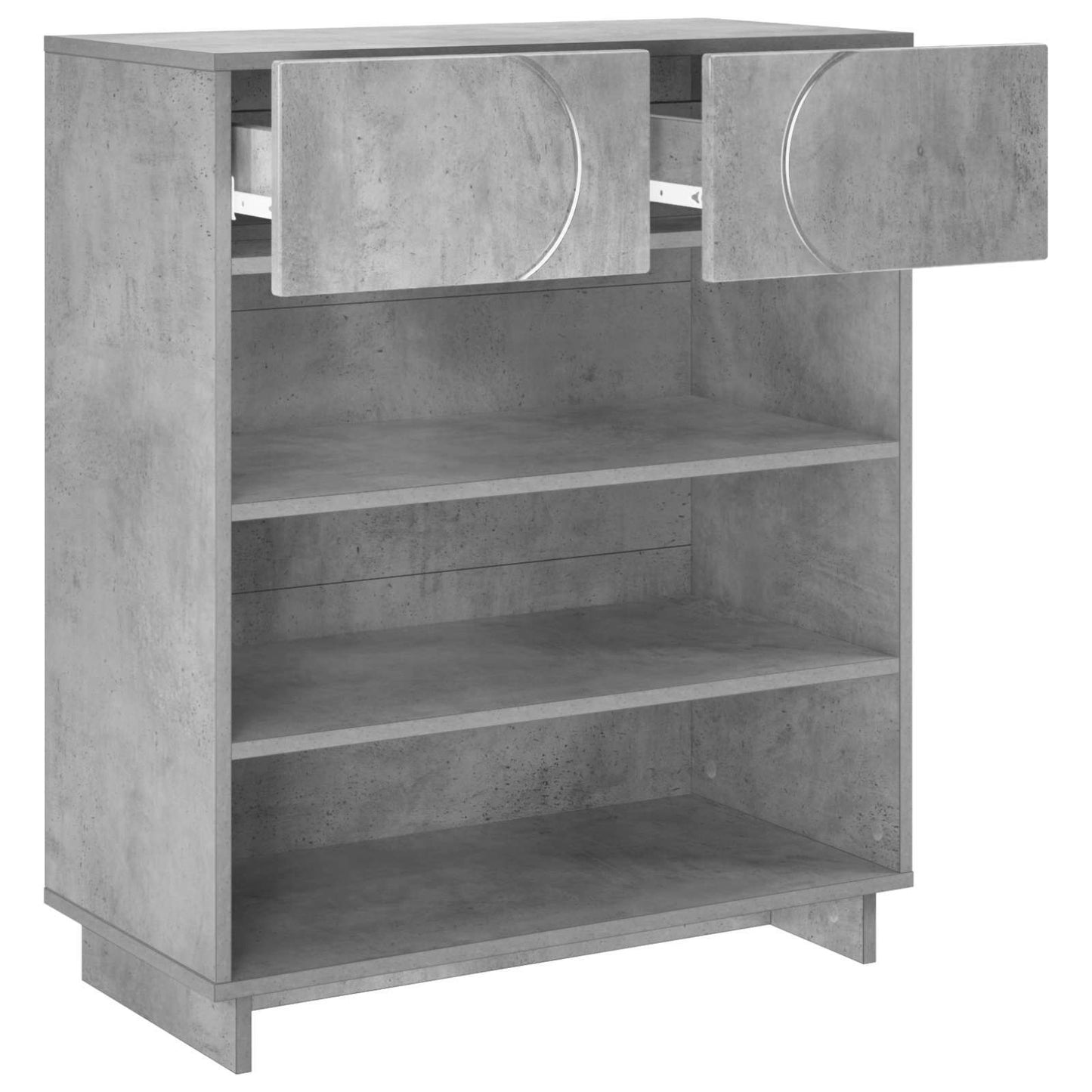 Skoskab 73 x 38 x 87,5 cm Konstrueret træ Betongrå