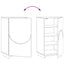 Skoskab 48 x 38 x 87,5 cm Konstrueret træ Sonoma-eg