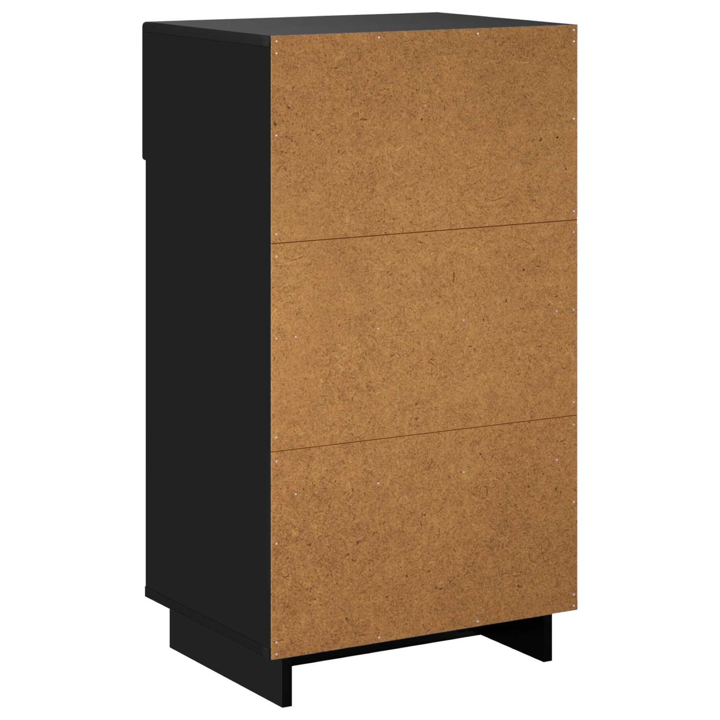 Skoskab 48 x 38 x 87,5 cm Konstrueret træ Sort