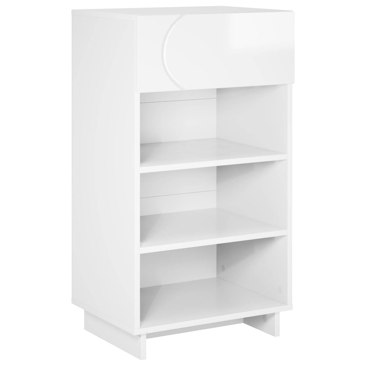 Skoskab 48 x 38 x 87,5 cm Konstrueret træ Hvid højglans