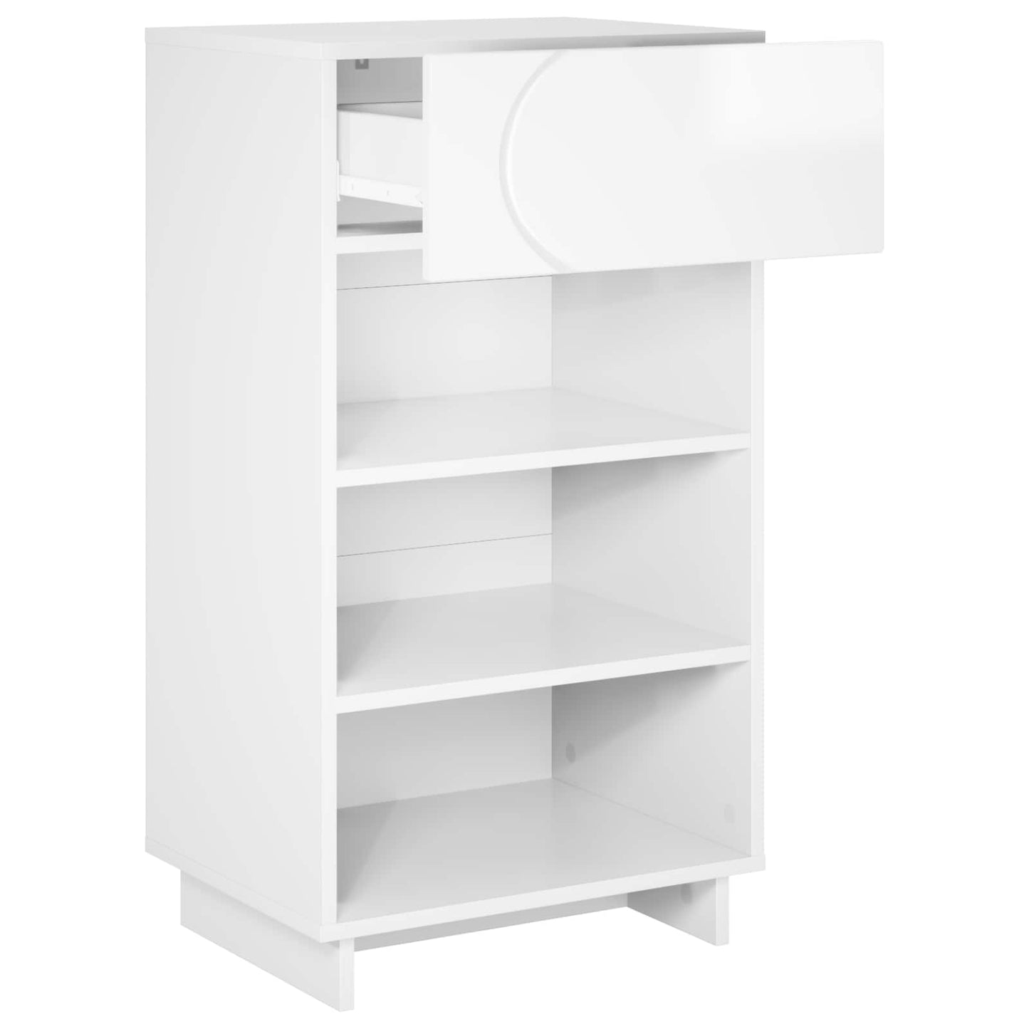 Skoskab 48 x 38 x 87,5 cm Konstrueret træ Hvid højglans