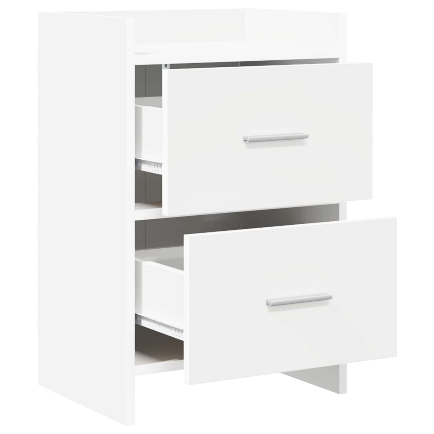 Sengeborde Hvid 40 x 30 x 60 cm Konstrueret træ
