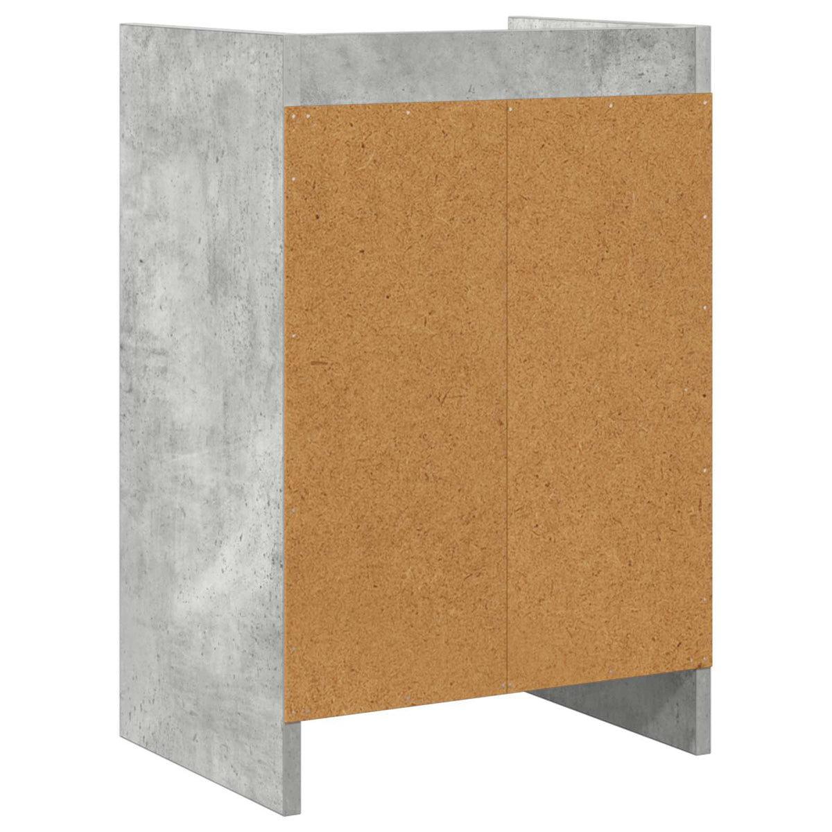 Sengeborde 2 stk. Betongrå 40 x 30 x 60 cm Konstrueret træ
