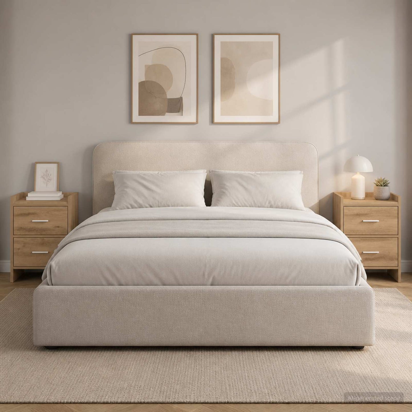 Sengeborde 2 stk. Artisan-eg 40 x 30 x 60 cm Konstrueret træ