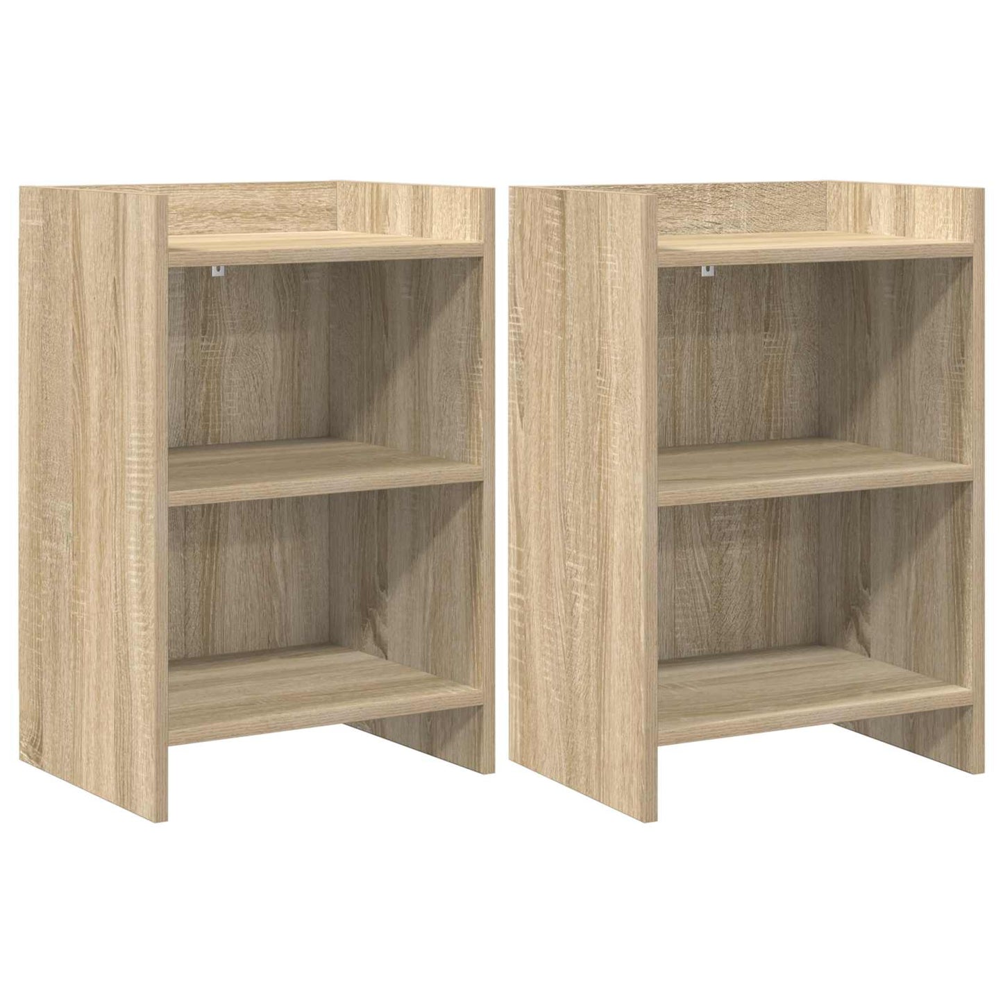 Sengeborde 2 stk. Sonoma-eg 40 x 30 x 60 cm Konstrueret træ