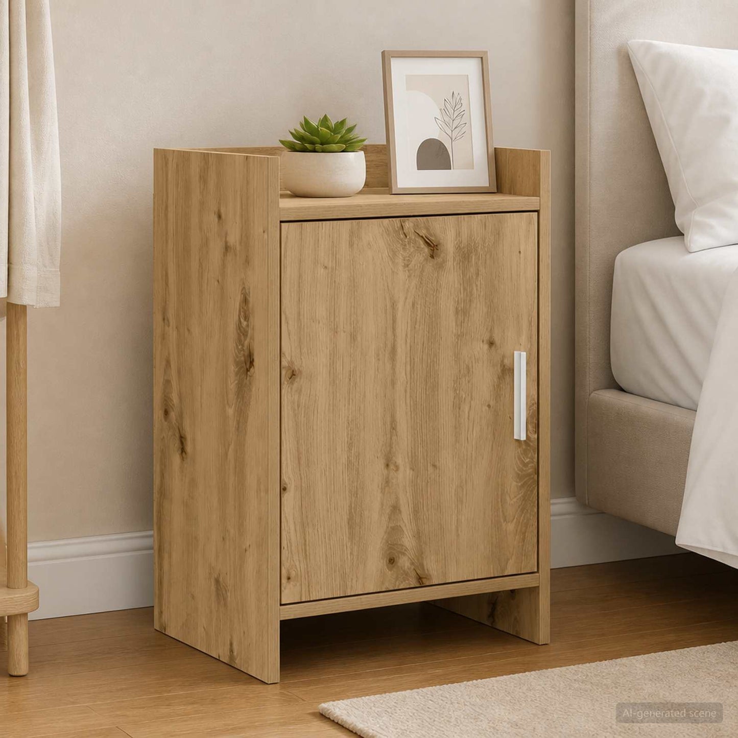 Sengeborde 2 stk. Artisan-eg 40 x 30 x 60 cm Konstrueret træ