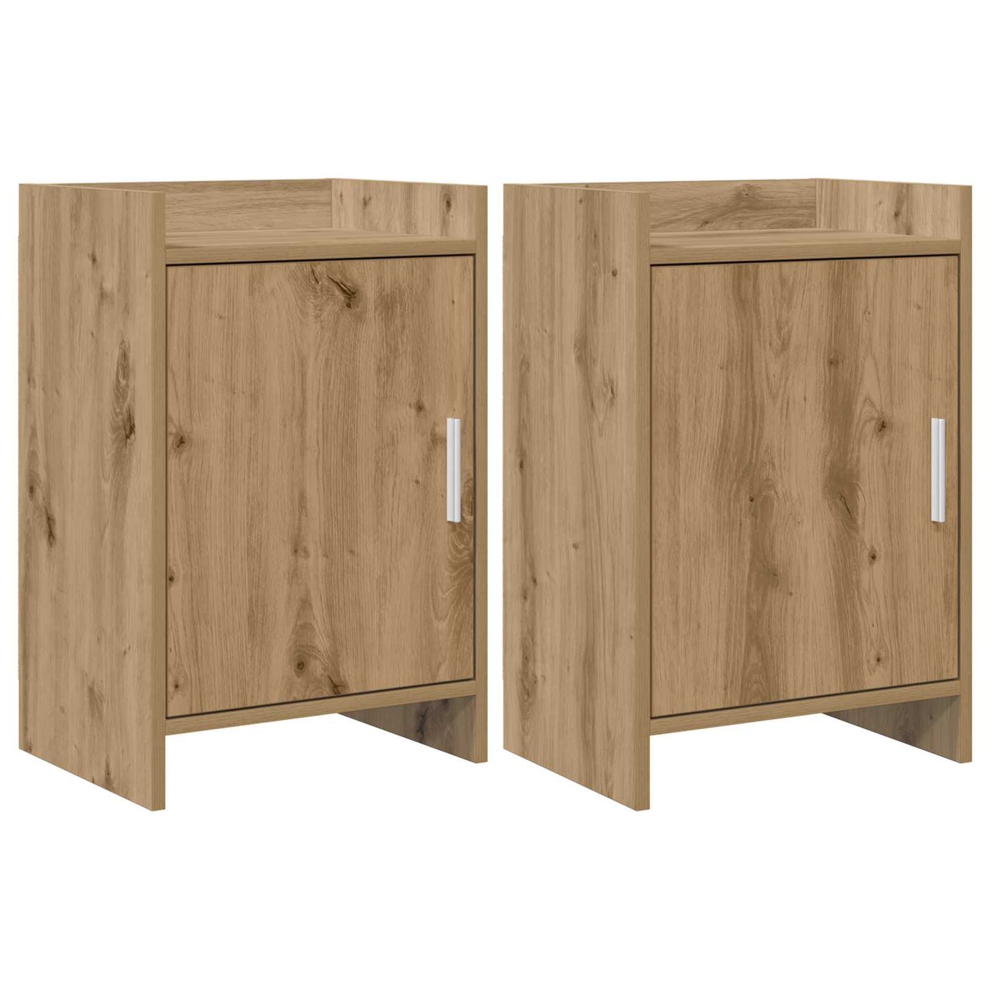 Sengeborde 2 stk. Artisan-eg 40 x 30 x 60 cm Konstrueret træ