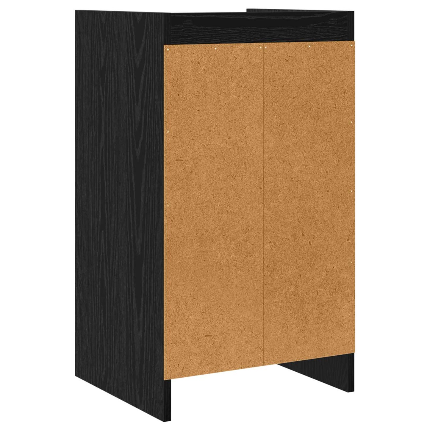 Sengeborde Sort eg 40 x 36 x 70 cm Konstrueret træ