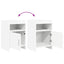 Sengeborde Hvid 40 x 36 x 60 cm Konstrueret træ