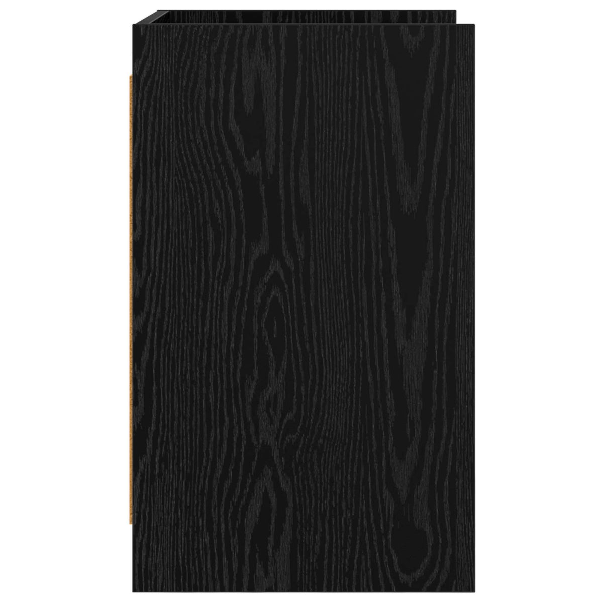 Sengeborde 2 stk. Sort eg 40 x 36 x 60 cm Konstrueret træ