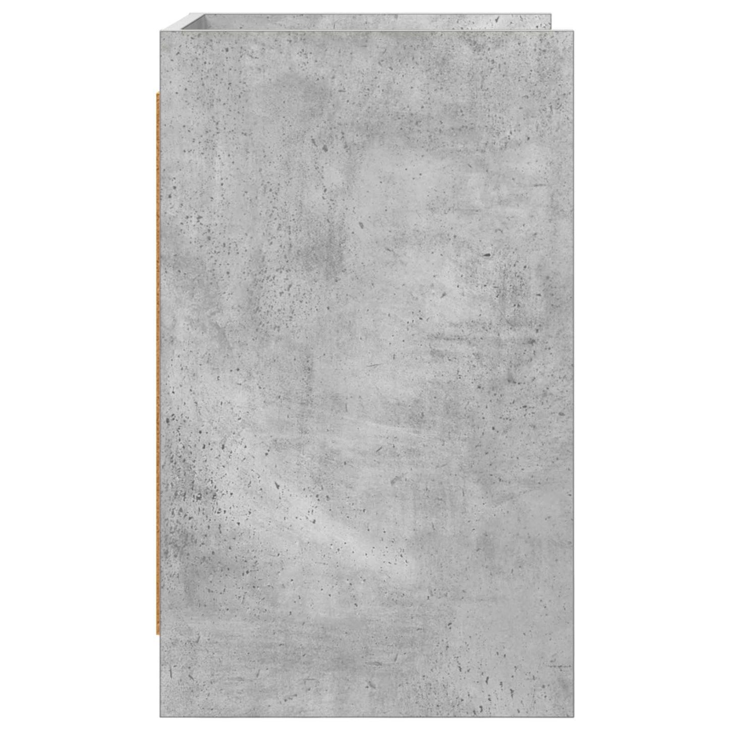 Sengeborde 2 stk. Betongrå 40 x 36 x 60 cm Konstrueret træ