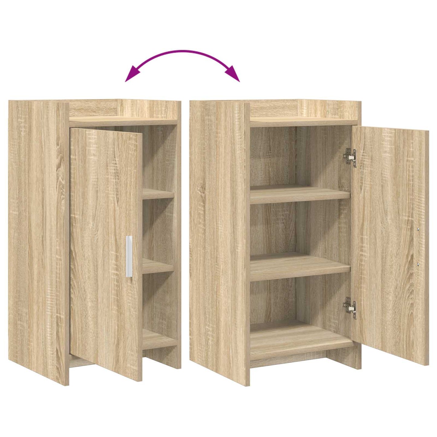 Sideboard Sonoma-eg 40 x 36 x 80 cm Konstrueret træ