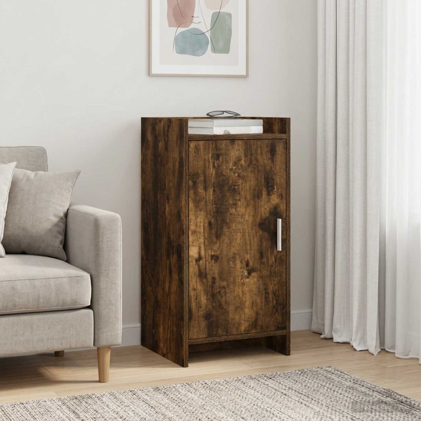 Sideboard Røget eg 40 x 36 x 80 cm Konstrueret træ
