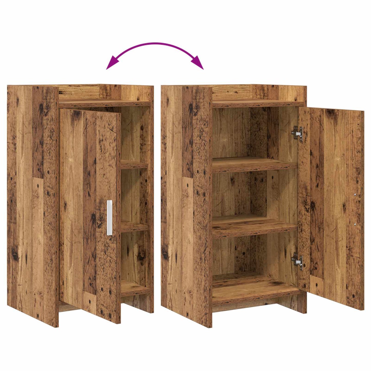 Sideboard Gammelt træ 40 x 36 x 80 cm Konstrueret træ