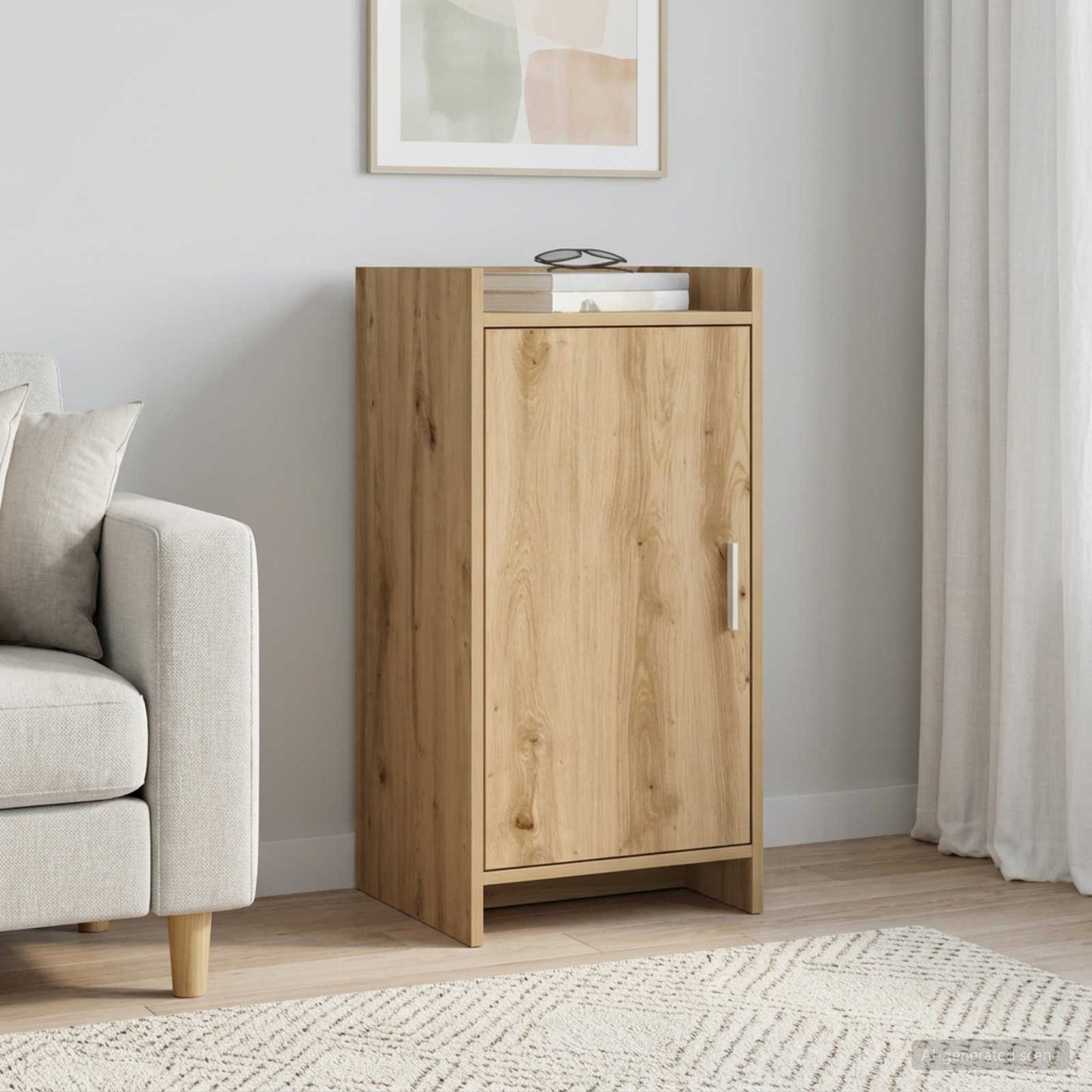 Sideboard Artisan-eg 40 x 36 x 80 cm Konstrueret træ