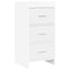 Sideboard Hvid 40 x 36 x 80 cm Konstrueret træ