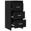 Sideboard Sort eg 40 x 36 x 80 cm Konstrueret træ