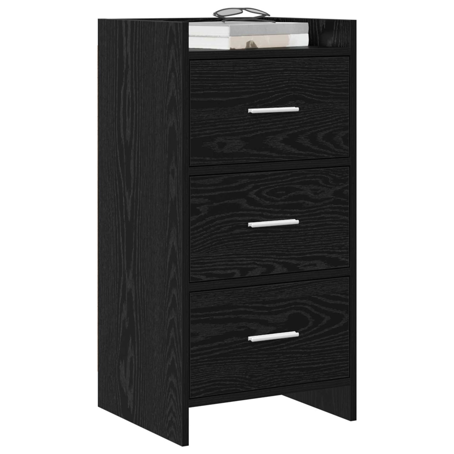 Sideboard Sort eg 40 x 36 x 80 cm Konstrueret træ