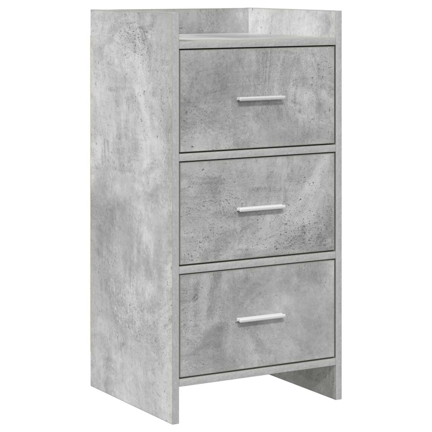 Sideboard Betongrå 40 x 36 x 80 cm Konstrueret træ