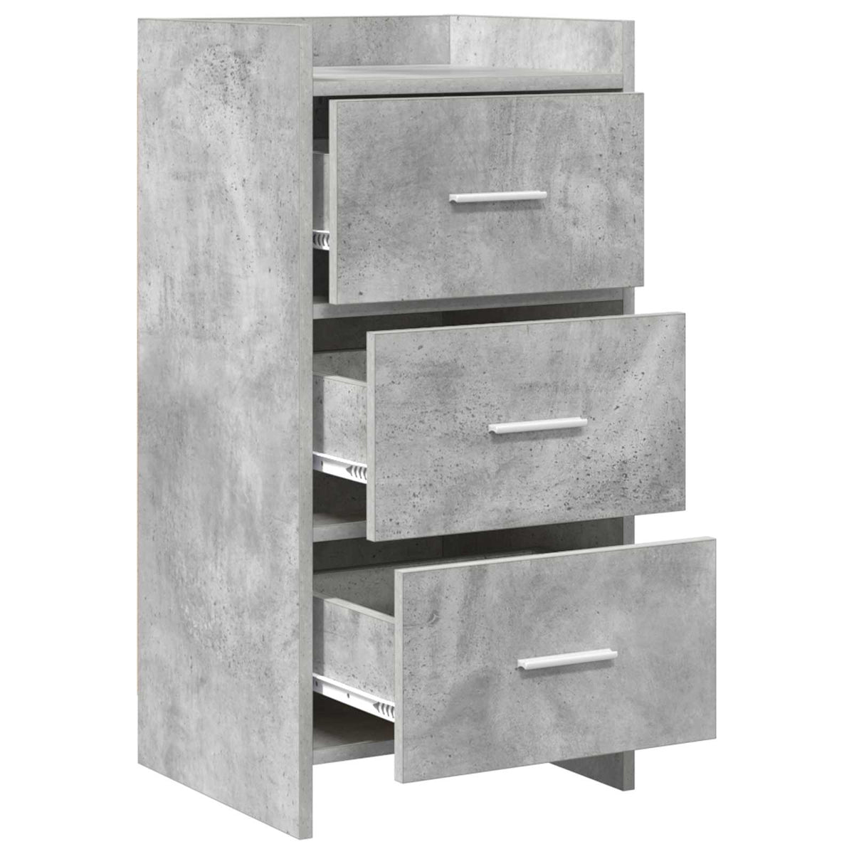 Sideboard Betongrå 40 x 36 x 80 cm Konstrueret træ