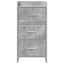 Sideboard Betongrå 40 x 36 x 80 cm Konstrueret træ