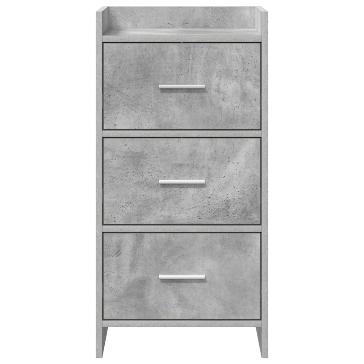 Sideboard Betongrå 40 x 36 x 80 cm Konstrueret træ