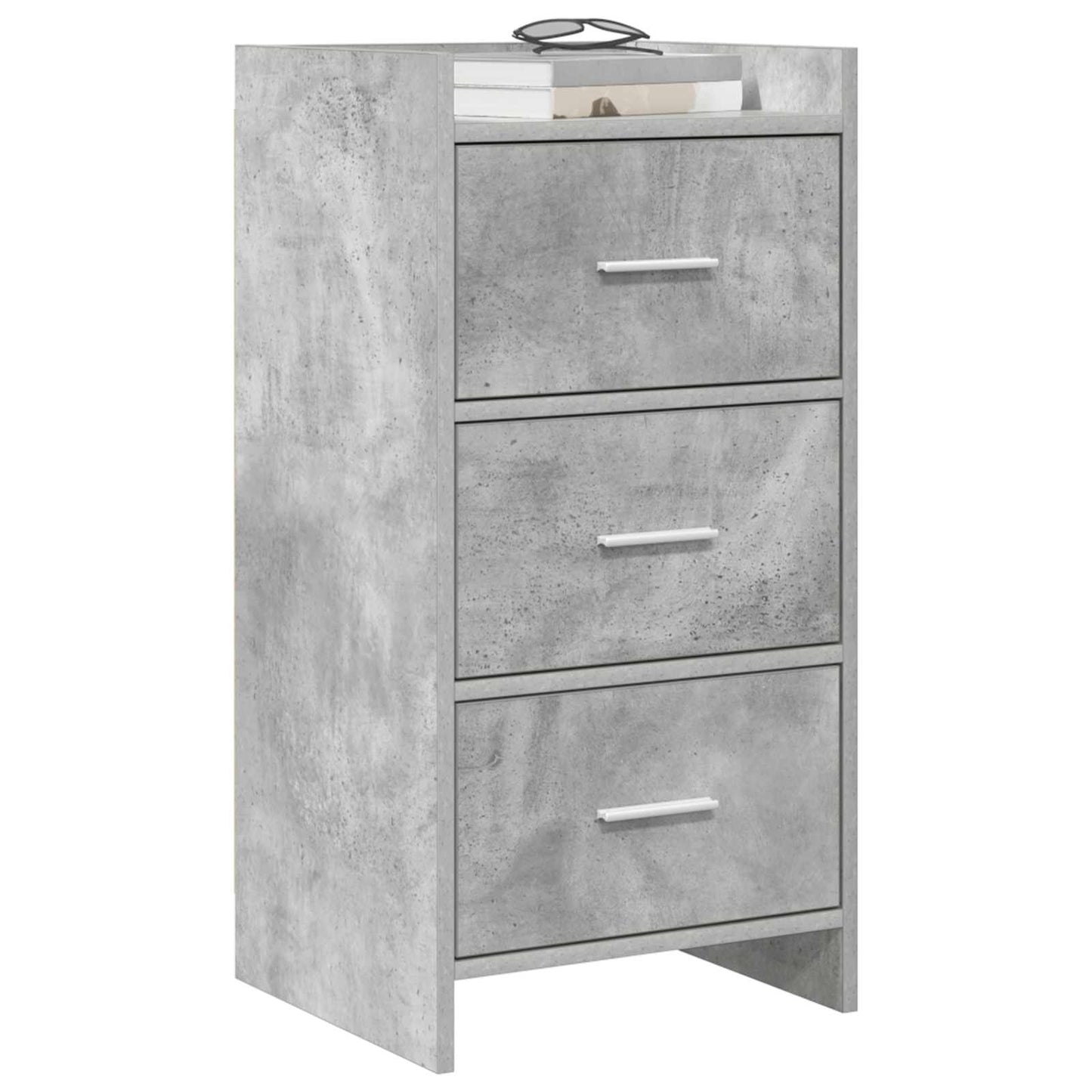 Sideboard Betongrå 40 x 36 x 80 cm Konstrueret træ