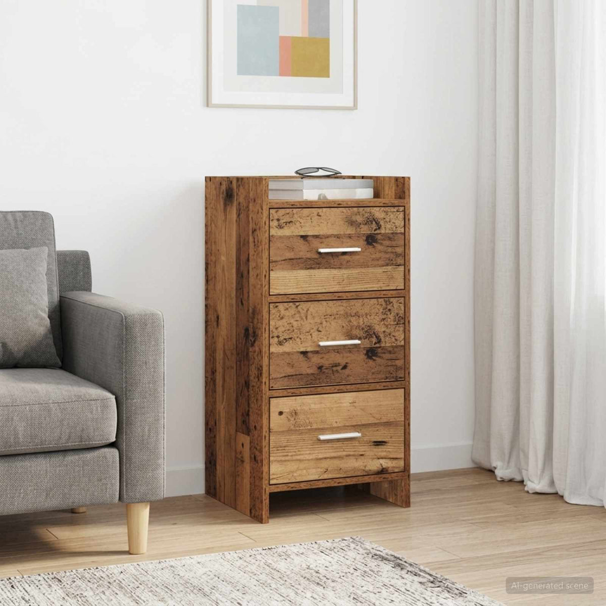 Sideboard Gammelt træ 40 x 36 x 80 cm Konstrueret træ