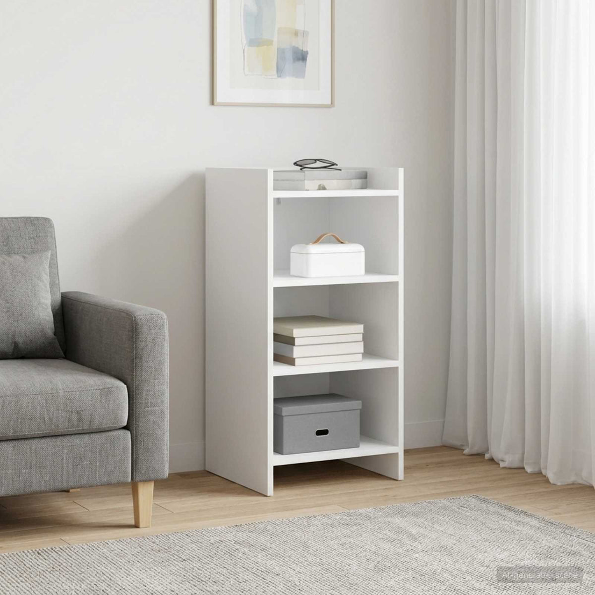 Sideboard Hvid 40 x 36 x 80 cm Konstrueret træ