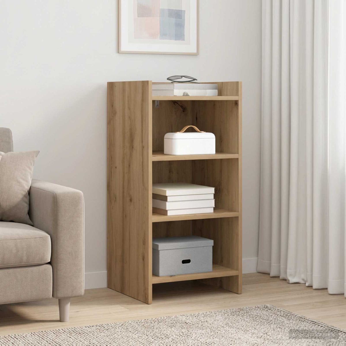 Sideboard Artisan-eg 40 x 36 x 80 cm Konstrueret træ