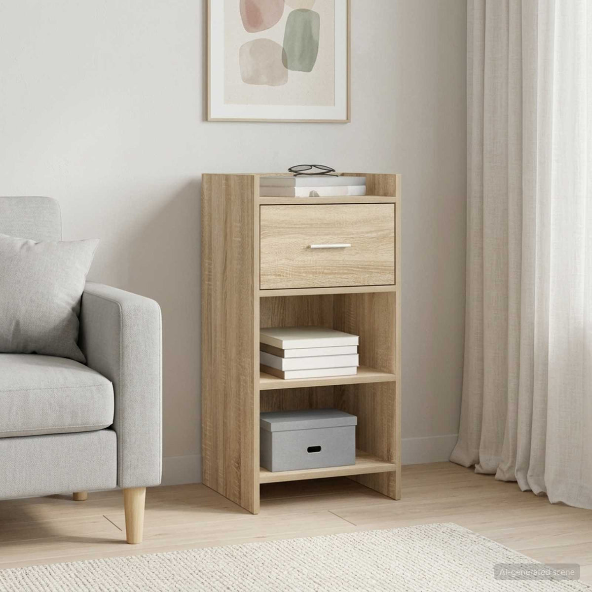 Sideboard Sonoma-eg 40 x 36 x 80 cm Konstrueret træ