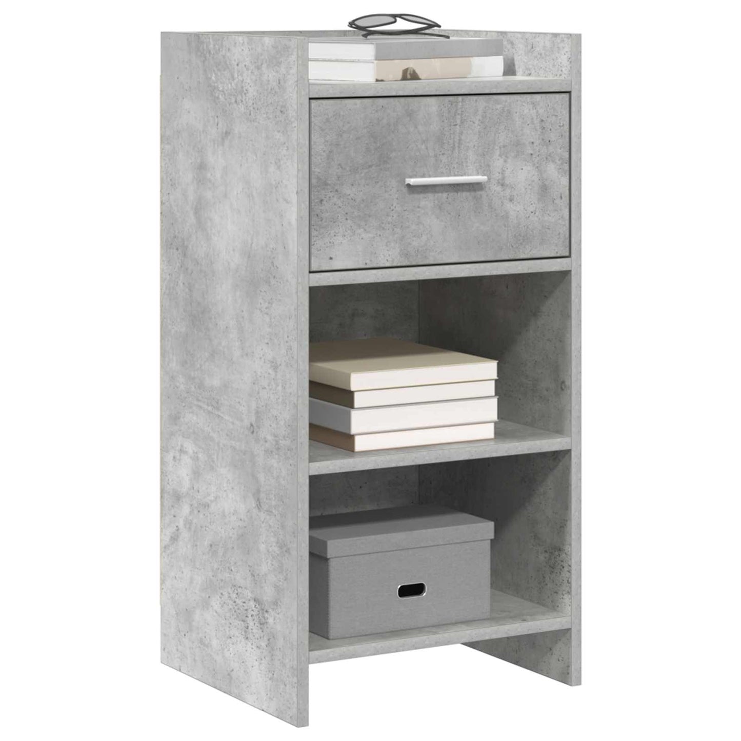 Sideboard Betongrå 40 x 36 x 80 cm Konstrueret træ