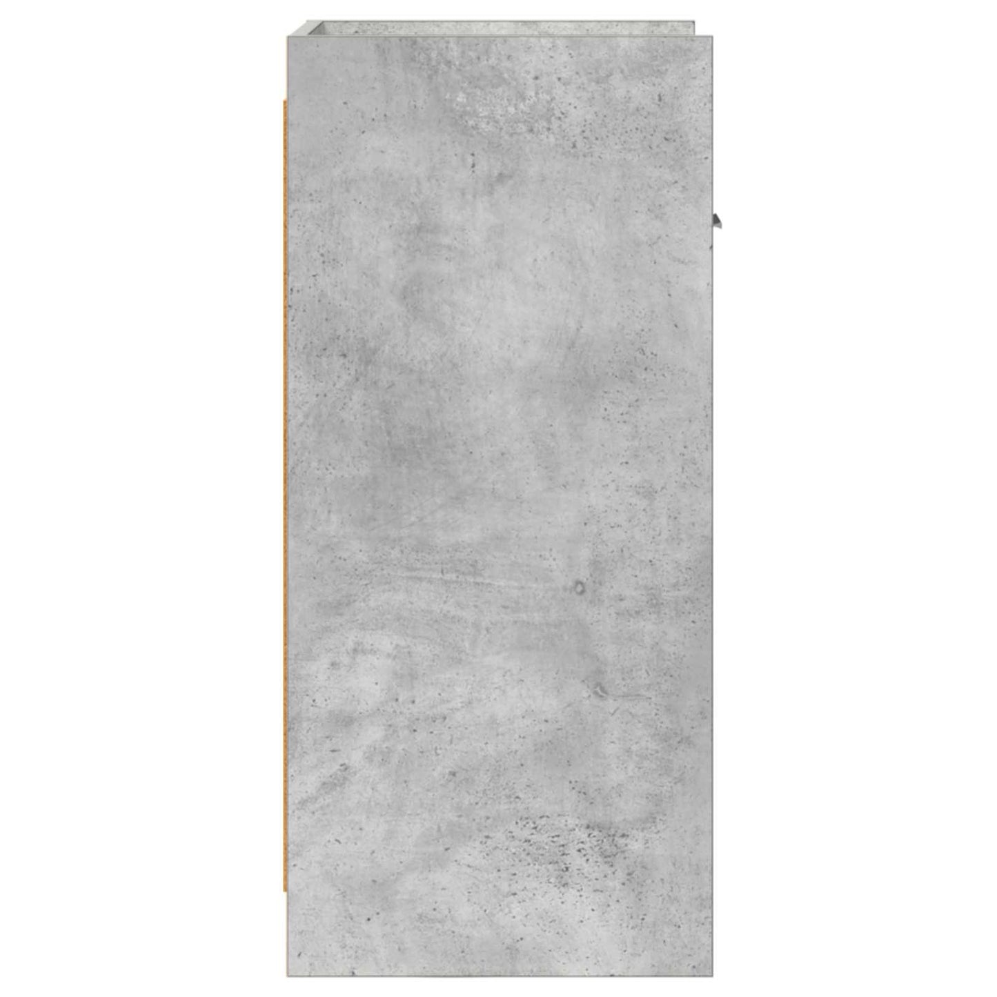 Sideboard Betongrå 40 x 36 x 80 cm Konstrueret træ