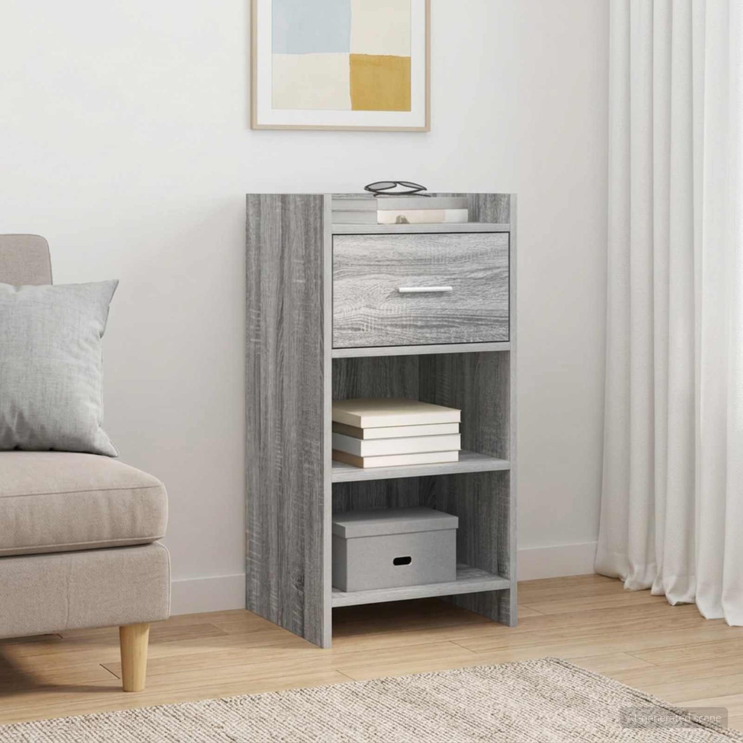 Sideboard Grå Sonoma 40 x 36 x 80 cm Konstrueret træ