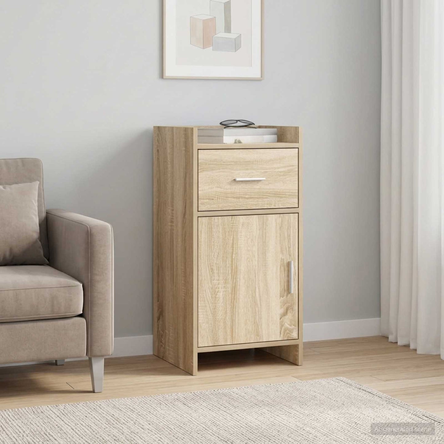 Sideboard Sonoma-eg 40 x 36 x 80 cm Konstrueret træ