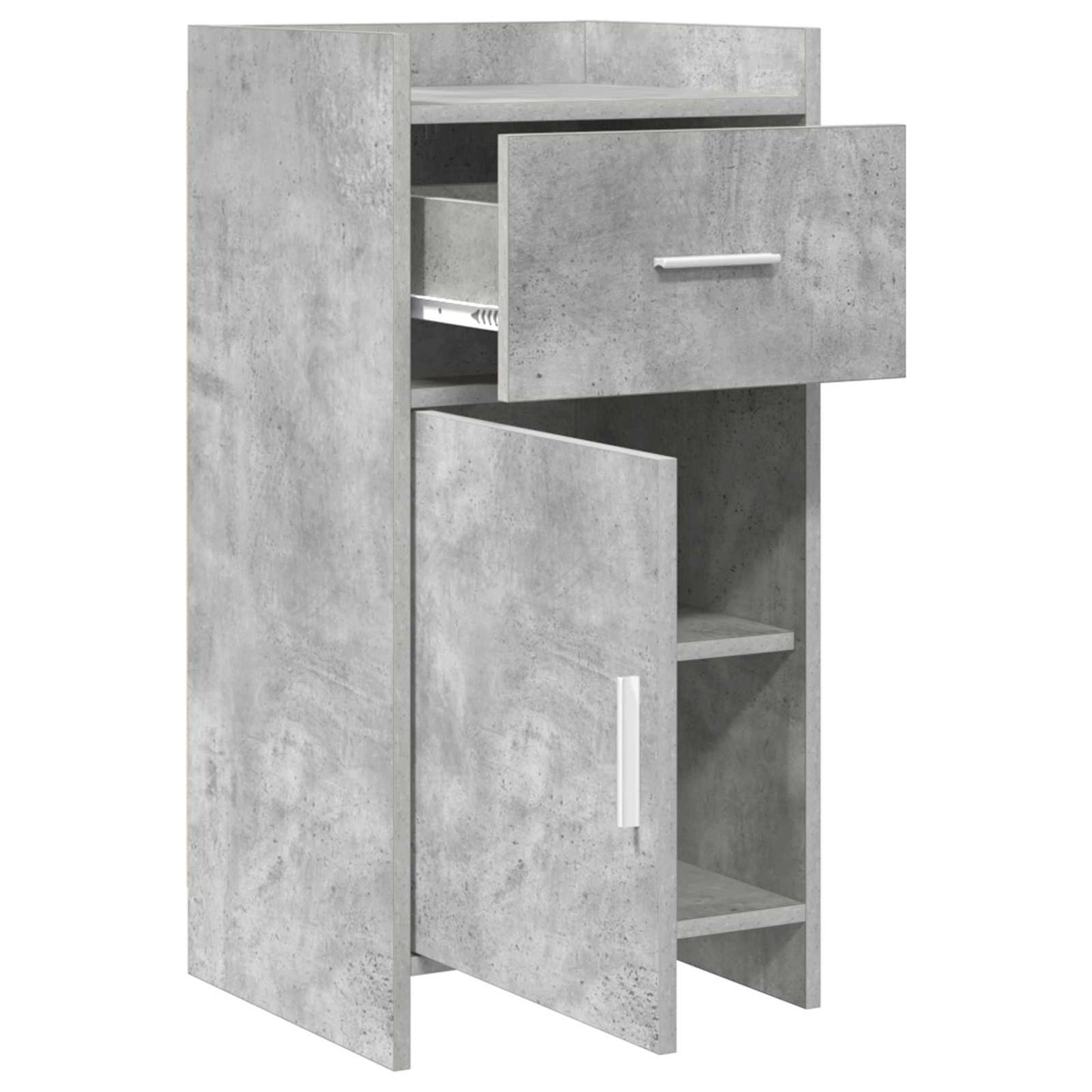 Sideboard Betongrå 40 x 36 x 80 cm Konstrueret træ
