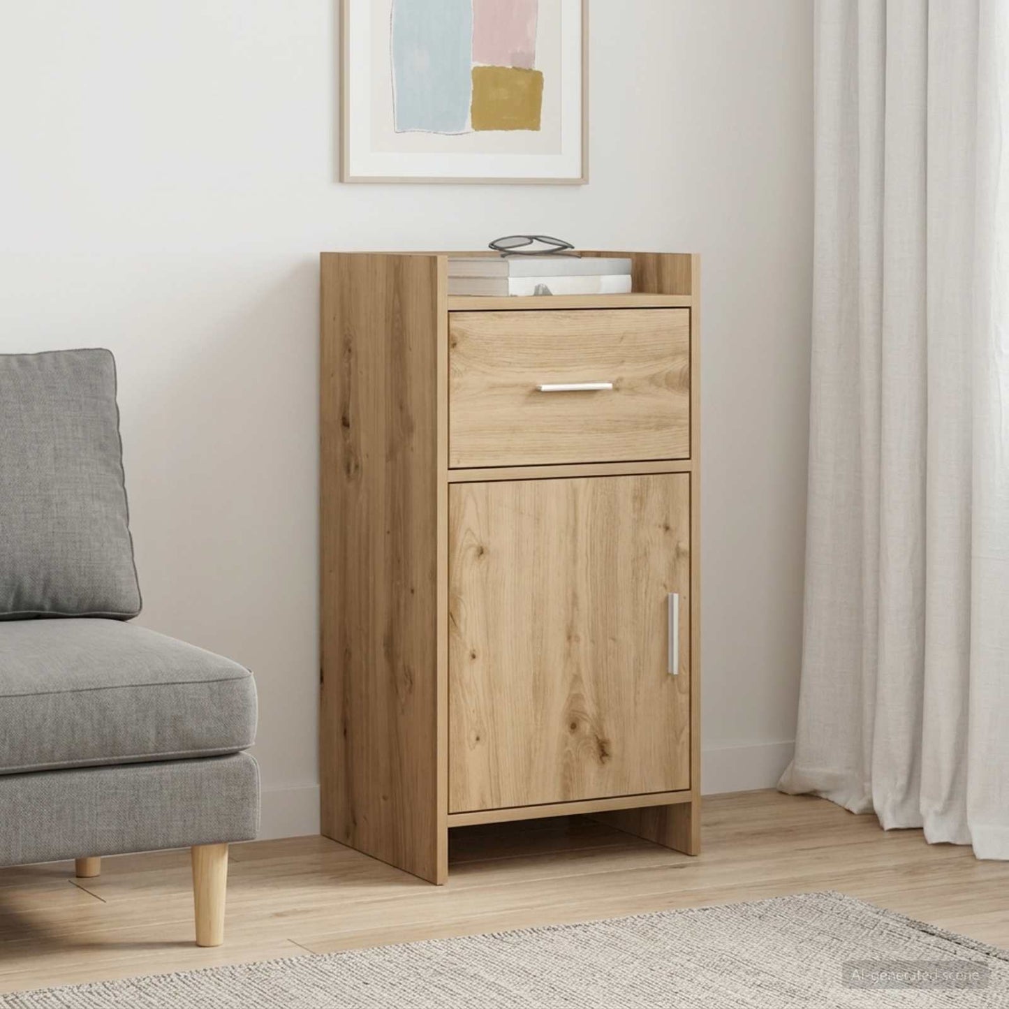 Sideboard Artisan-eg 40 x 36 x 80 cm Konstrueret træ