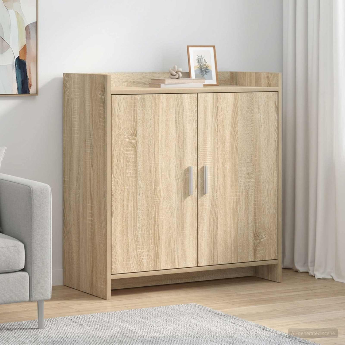 Sideboard Sonoma-eg 72 x 36 x 80 cm Konstrueret træ