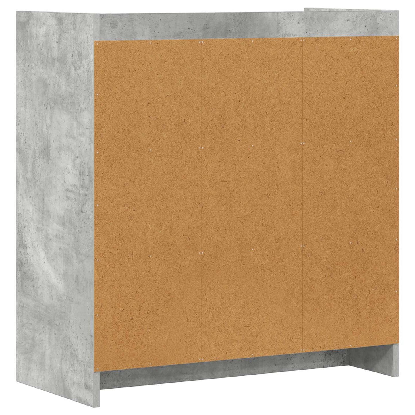 Sideboard Betongrå 72 x 36 x 80 cm Konstrueret træ