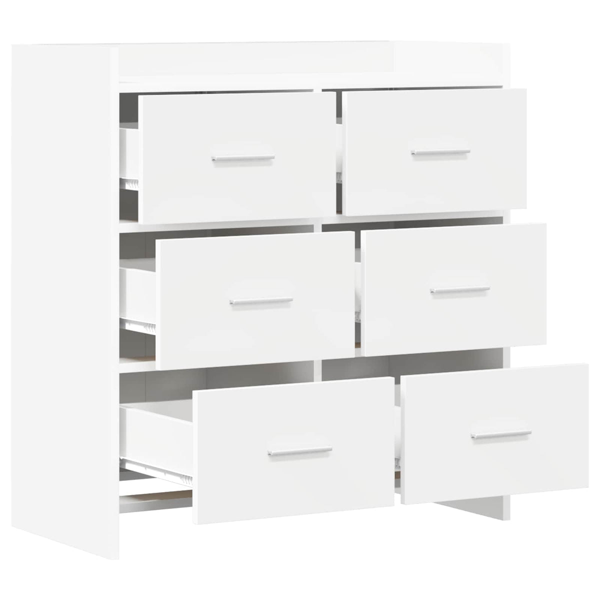Sideboard Hvid 75 x 33 x 80 cm Konstrueret træ