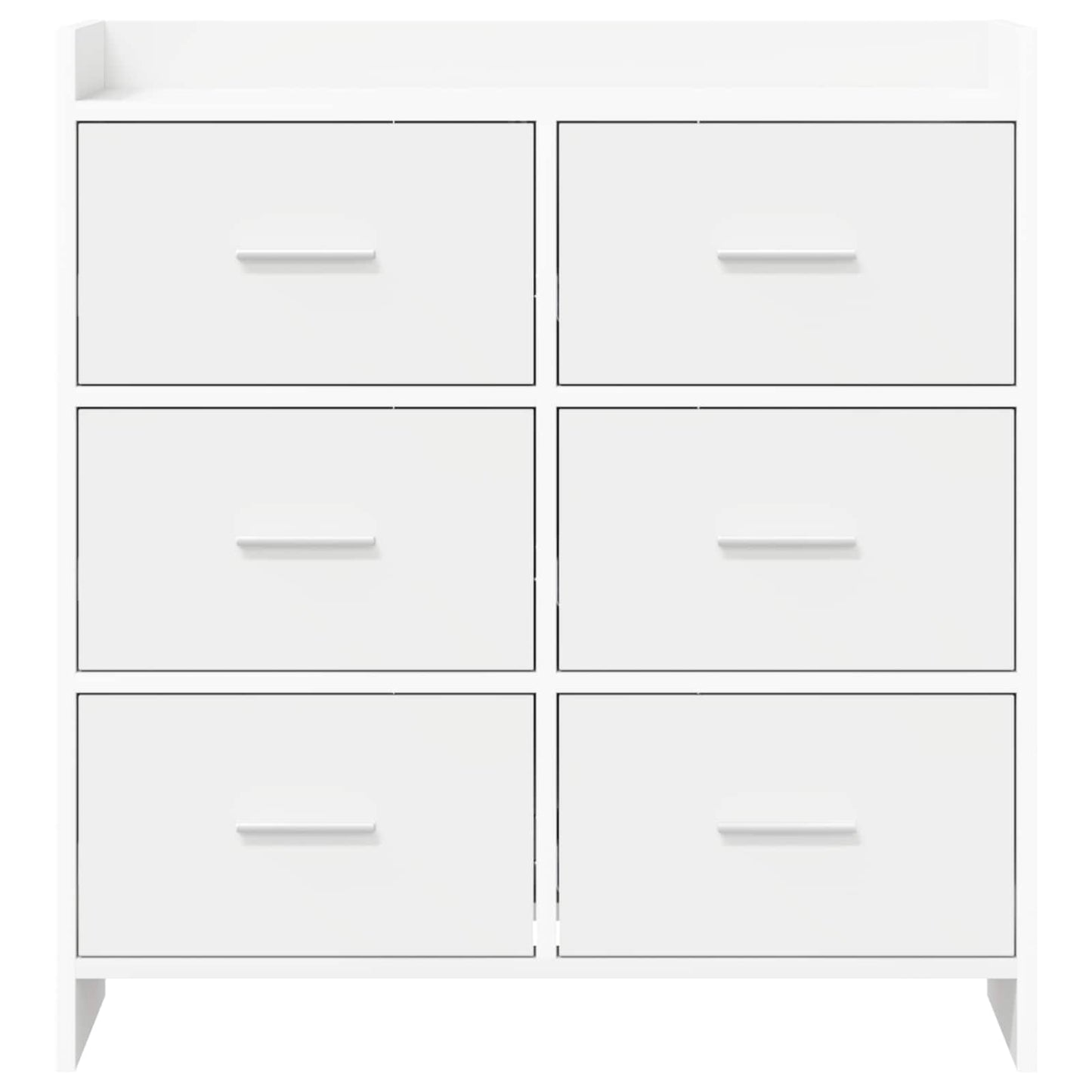 Sideboard Hvid 75 x 33 x 80 cm Konstrueret træ