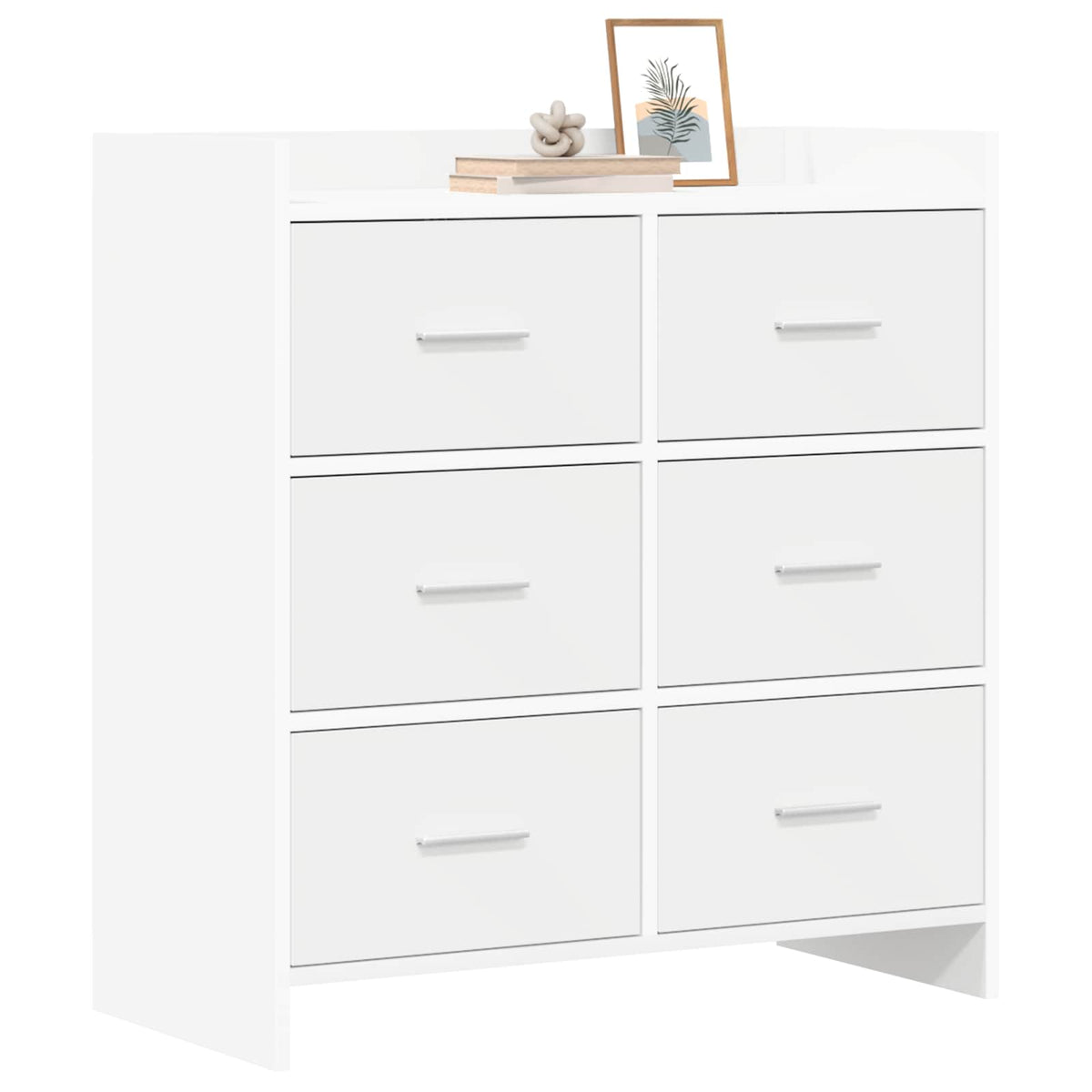 Sideboard Hvid 75 x 33 x 80 cm Konstrueret træ