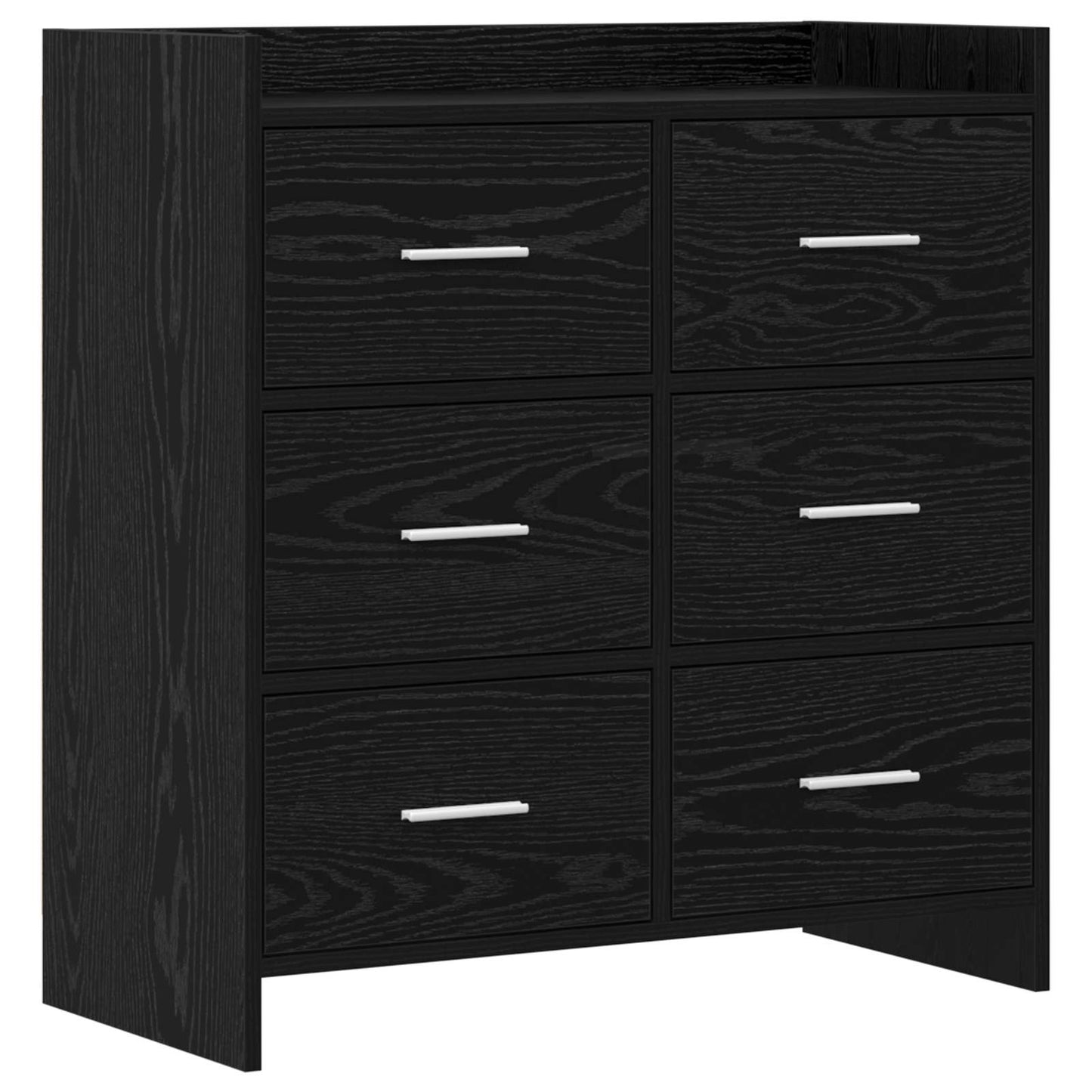 Sideboard Sort eg 75 x 33 x 80 cm Konstrueret træ