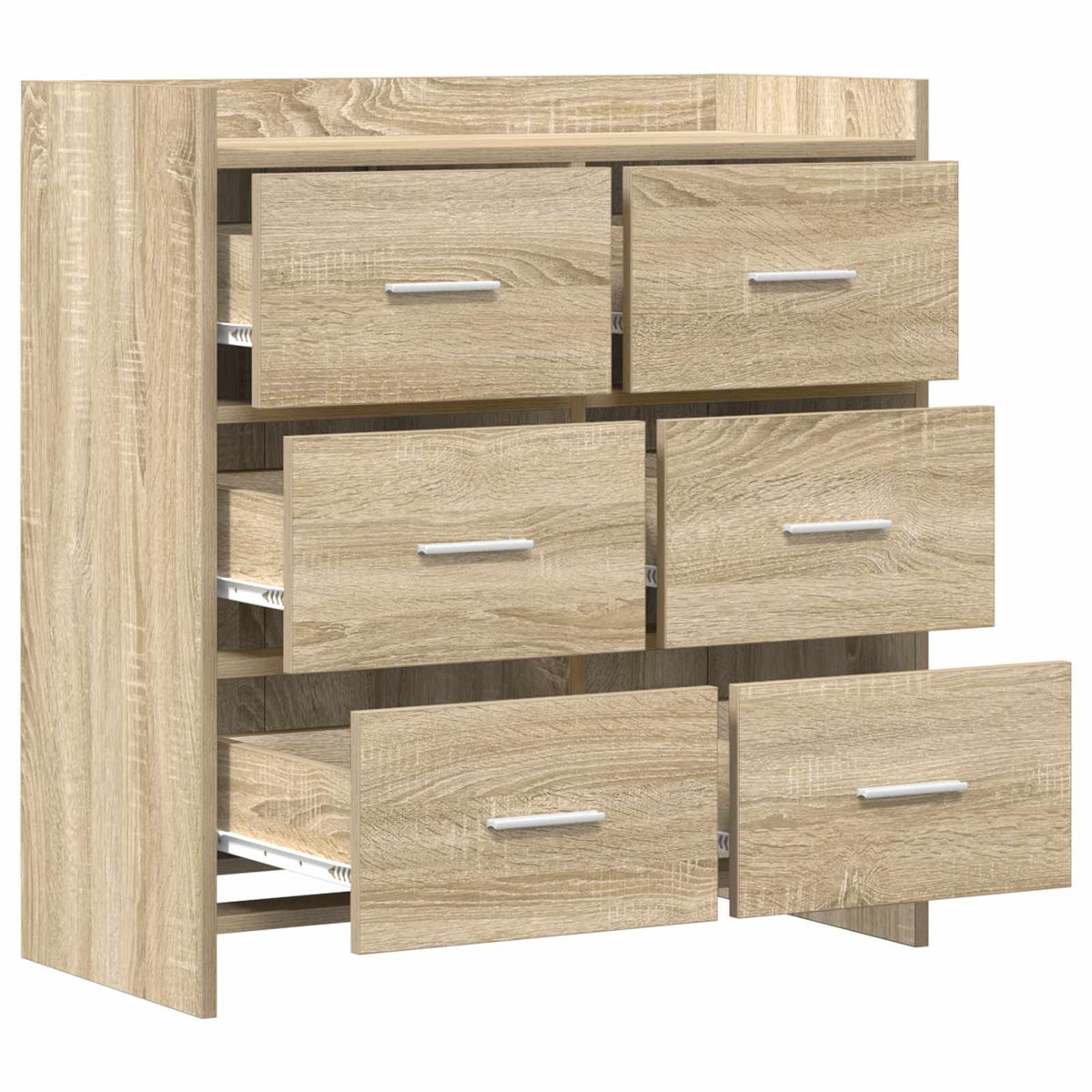 Sideboard Sonoma-eg 75 x 33 x 80 cm Konstrueret træ