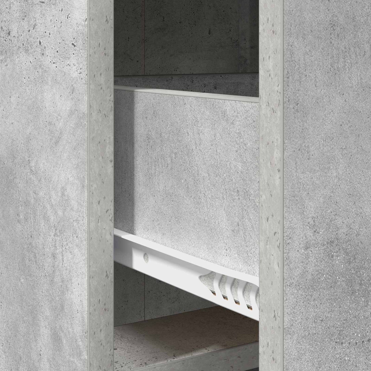 Sideboard Betongrå 75 x 33 x 80 cm Konstrueret træ