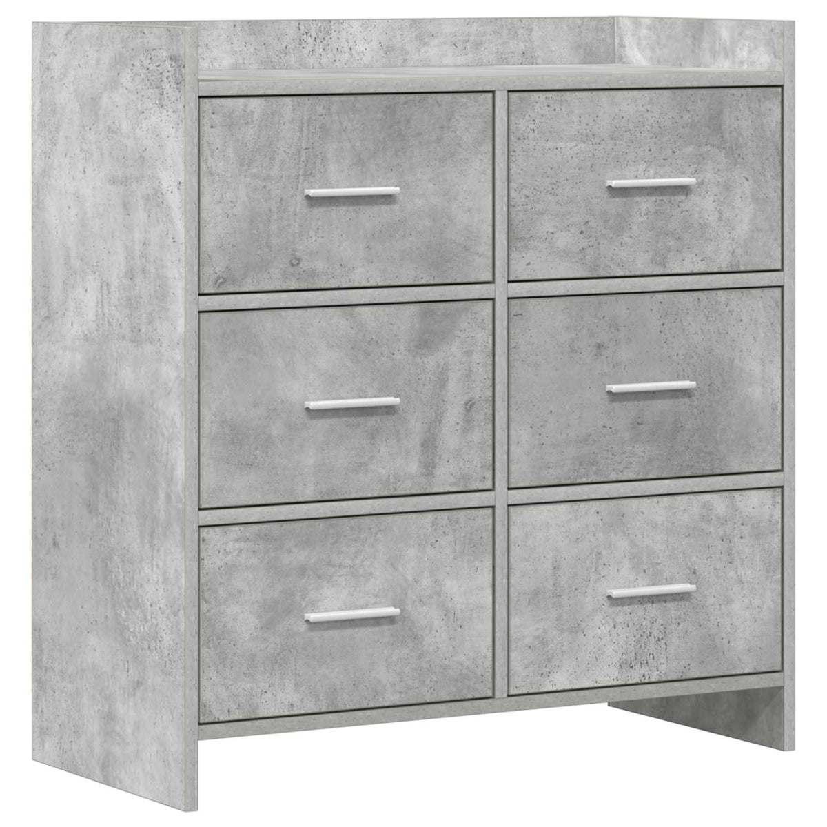 Sideboard Betongrå 75 x 33 x 80 cm Konstrueret træ