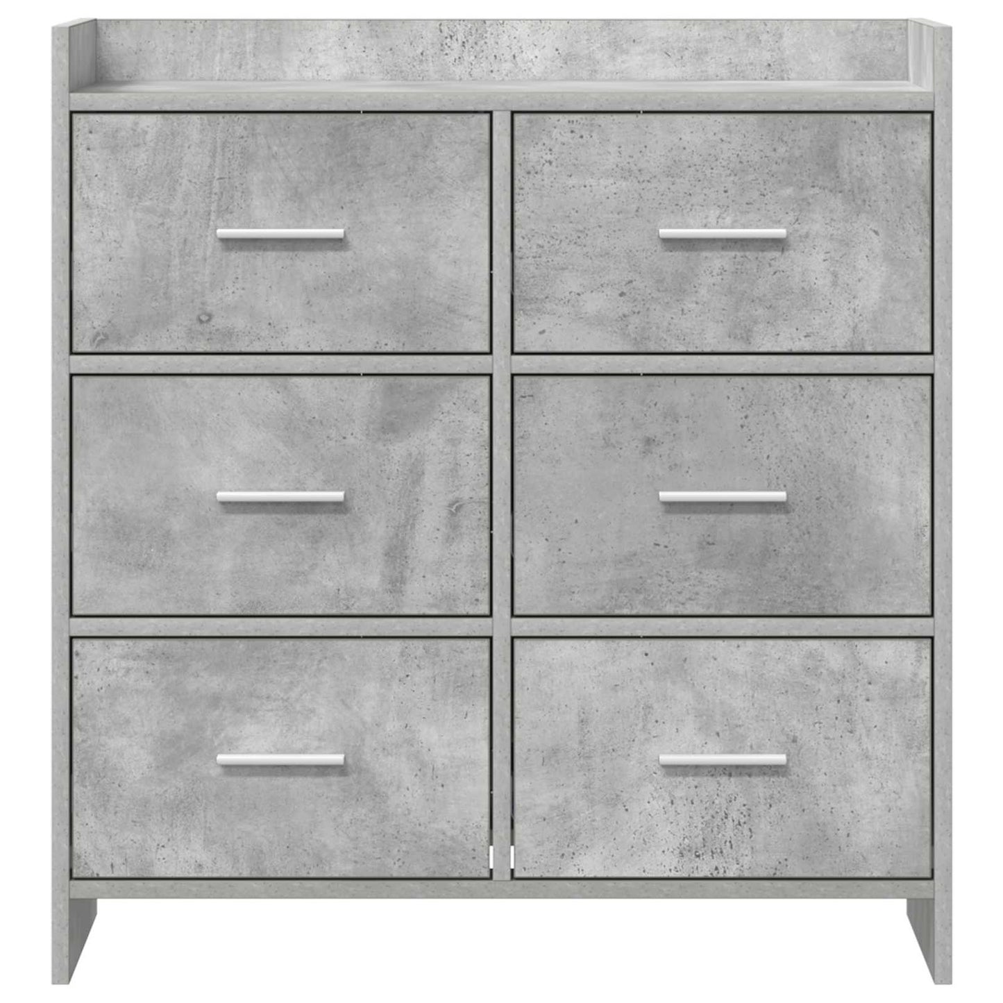 Sideboard Betongrå 75 x 33 x 80 cm Konstrueret træ