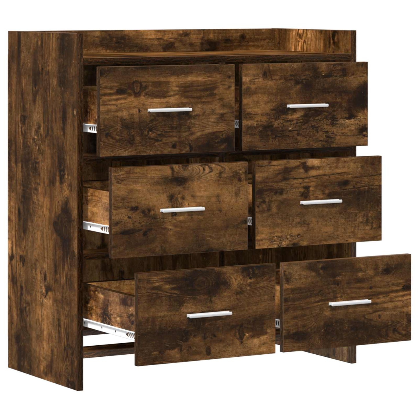 Sideboard Røget eg 75 x 33 x 80 cm Konstrueret træ