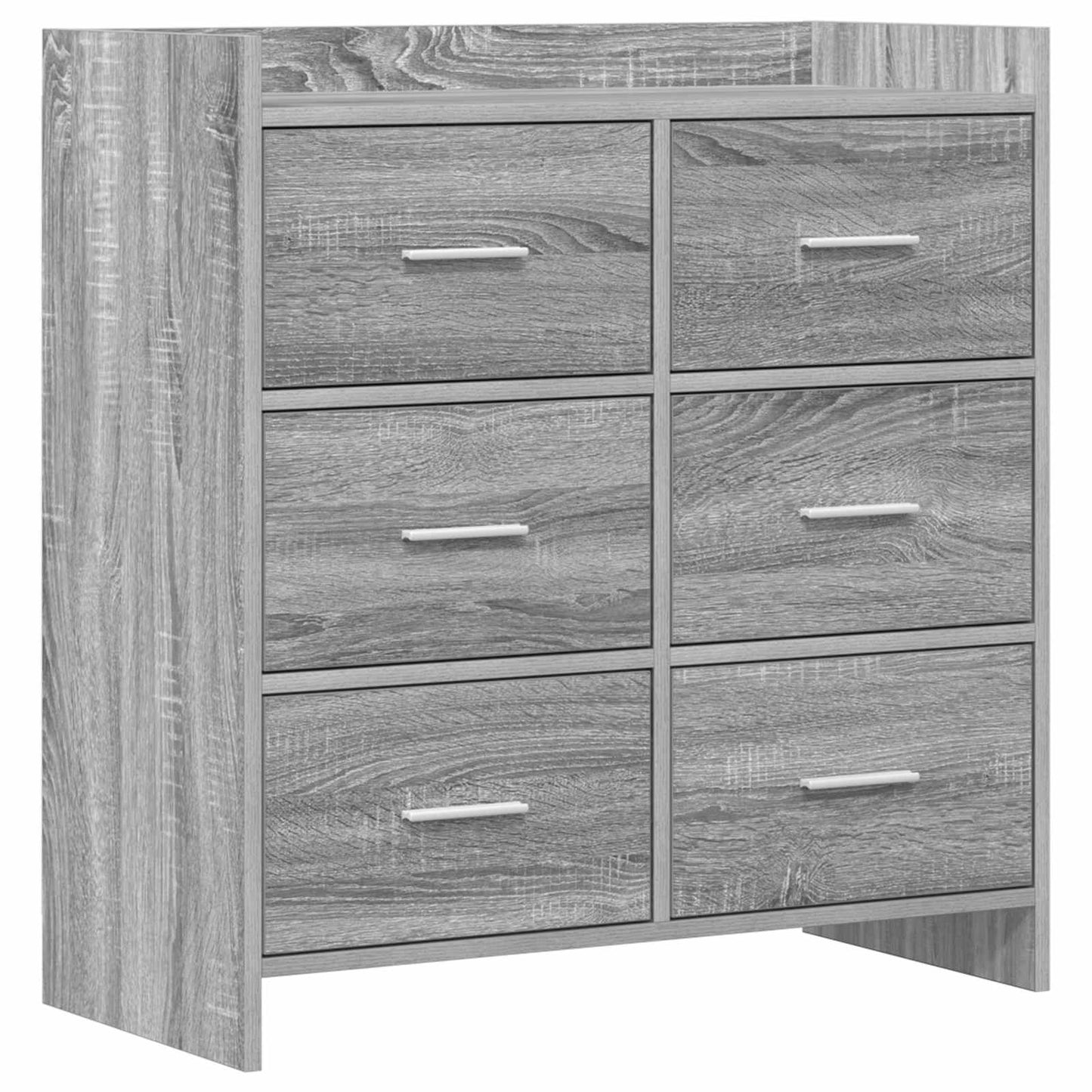 Sideboard Grå Sonoma 75 x 33 x 80 cm Konstrueret træ